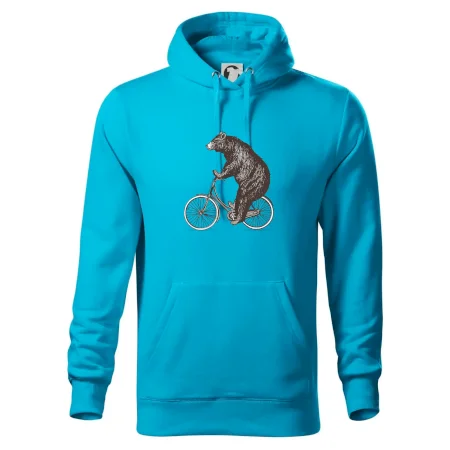 Medveď na bicykli