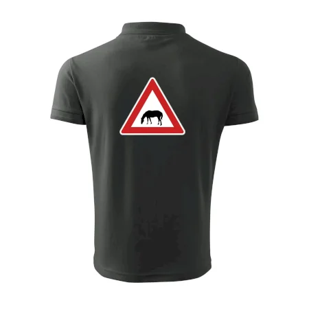 Dopravná značka - Pozor pasúci sa kôň