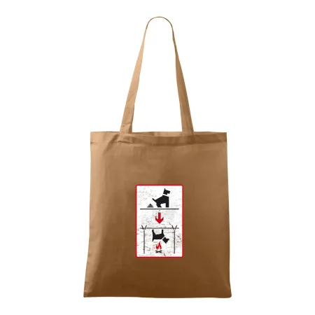 Tričko pre odporcov sraní na chodníku