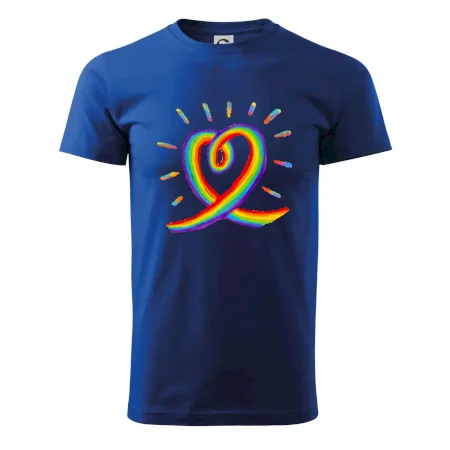 Srdce pride dúha kreslená