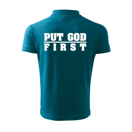 Put God first hrubý nápis