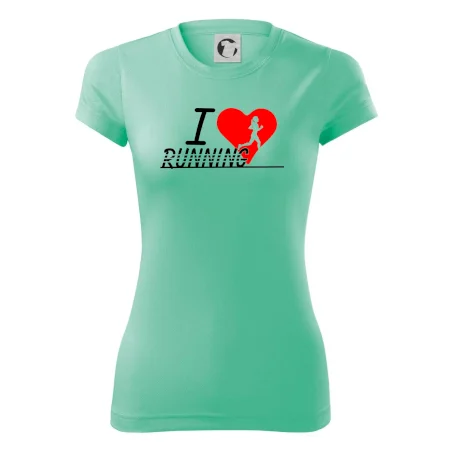 I love running dievča