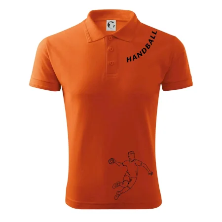 Handball nápis šikmo