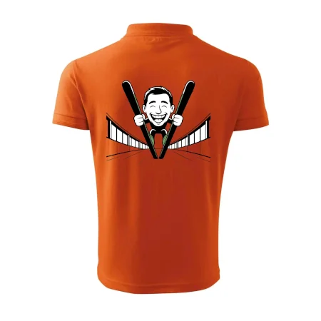 Vysmiatý kreslený skokan