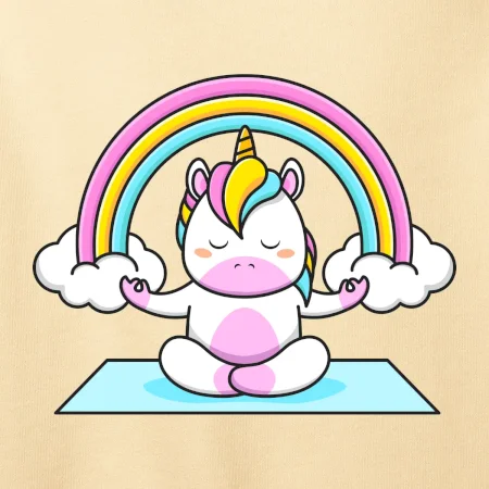 Yoga jednorožec - dúha