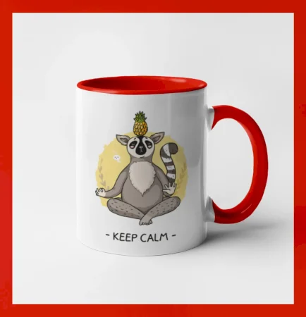 Yoga - keep calm kreslený