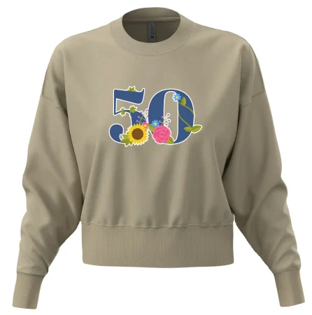 Kvetinové číslo kreslené - 50