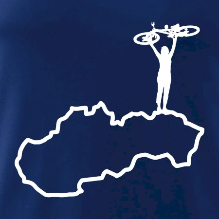 Mapa Slovenska - cyklista