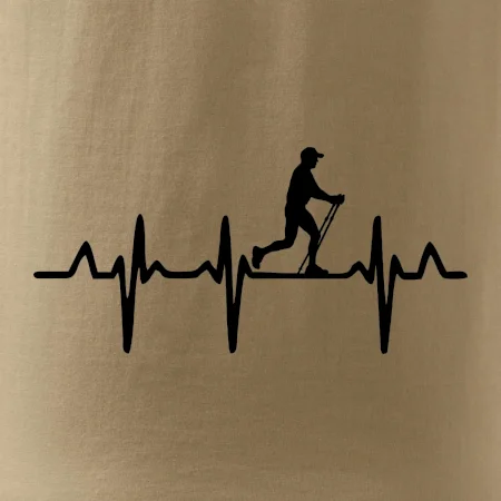 EKG nordic walking muž
