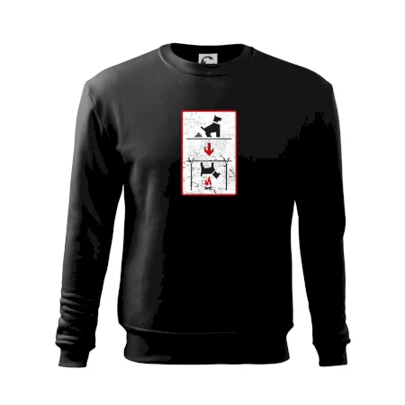 Tričko pre odporcov sraní na chodníku