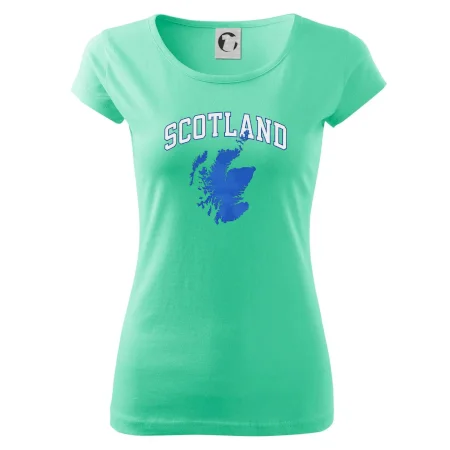 Scotland nápis s mapou