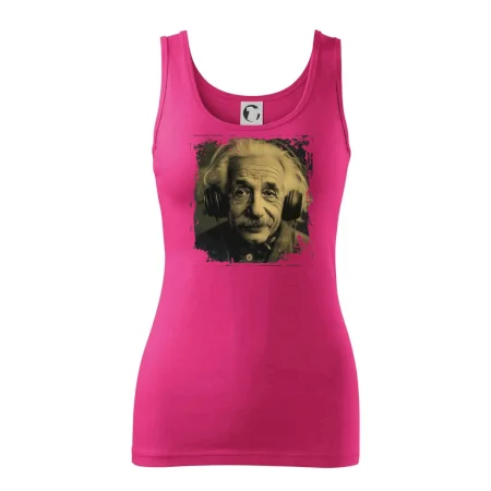 Albert Einstein so slúchadlami