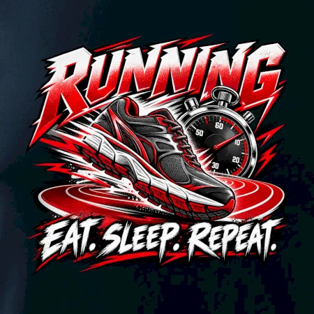 Bežecká topánka so stopkami eat sleep repeat