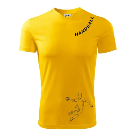 Handball nápis šikmo