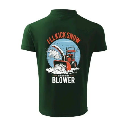 Kick snow blower