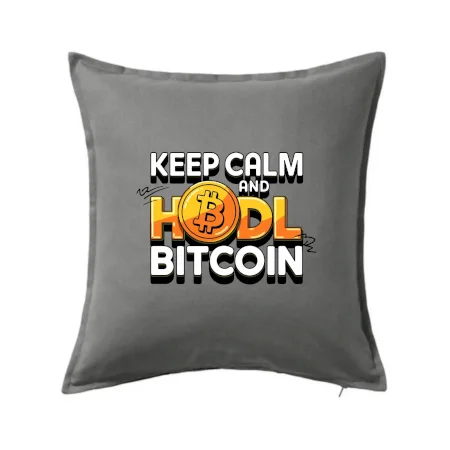3D nápis Keep Calm and HODL Bitcoin