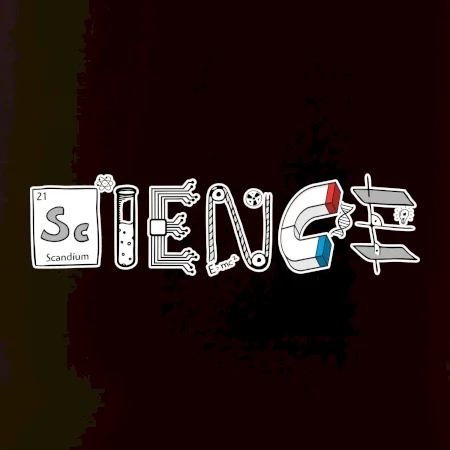 Science věda nápis