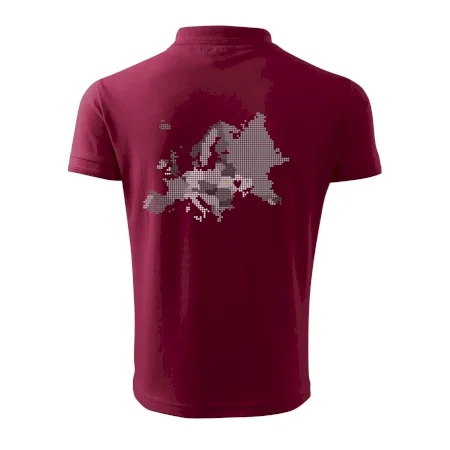 Mapa Európy - srdce v Ukrajine