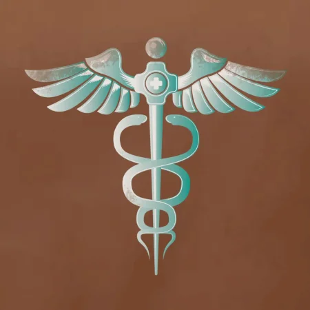 Hrdinovia zdravotníctva - logo (Pecka design)
