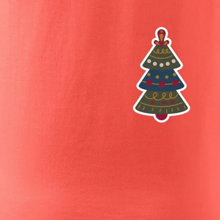 Folklór na prsníku vianočný stromček