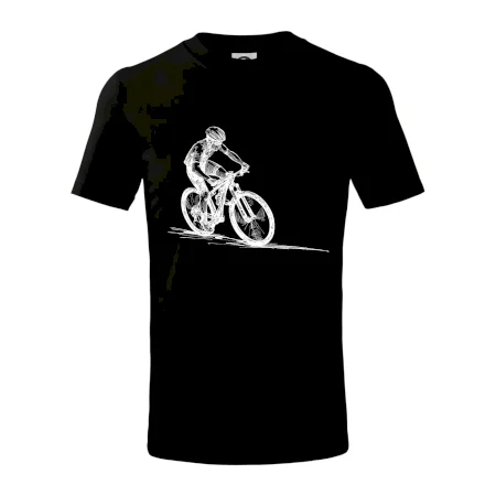 MTB kreslený cyklista