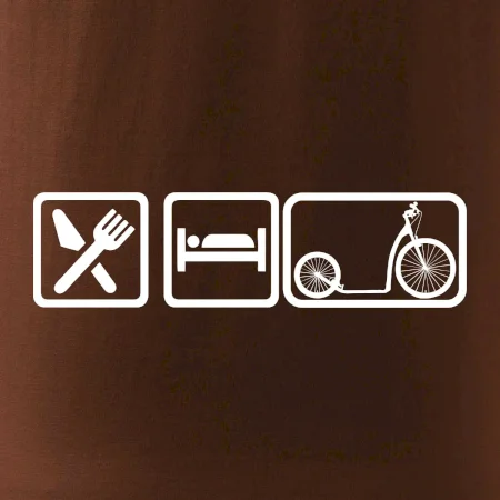 Eat sleep kolobežka veľké a malé koleso