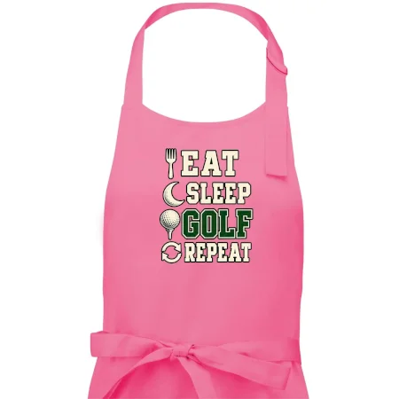 Eat sleep golf repeat typografie