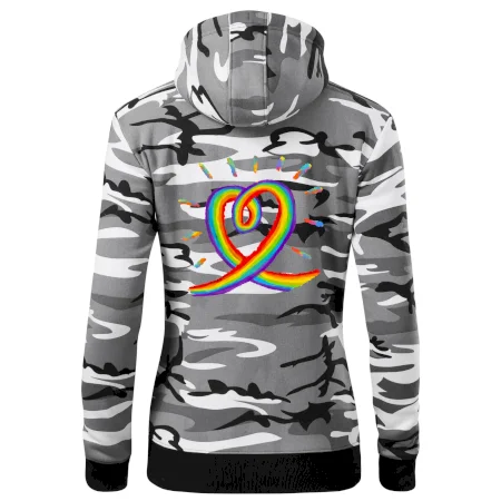 Srdce pride dúha kreslená