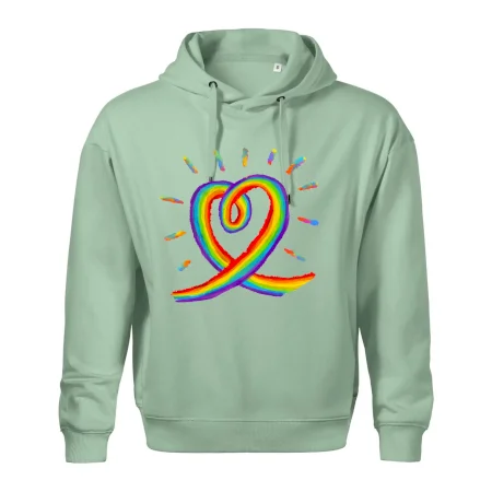 Srdce pride dúha kreslená