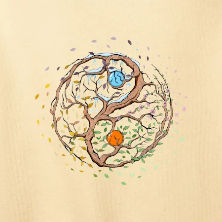 Yin & Yang strom - zima, leto