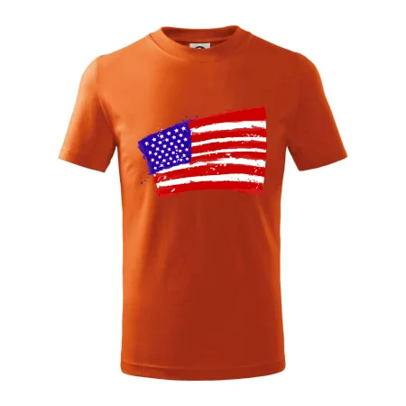 Americká vlajka ohnutá