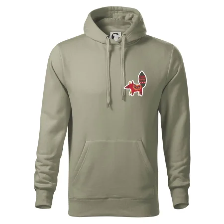 Folklór na prsníku líška