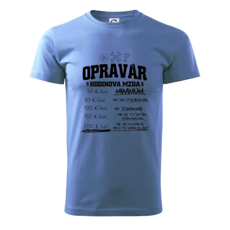 Hodinová mzda - opravár