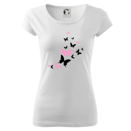 Motýle ružovo čierni