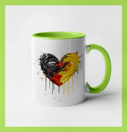 Srdce rozprsknuté - Nemecké farby