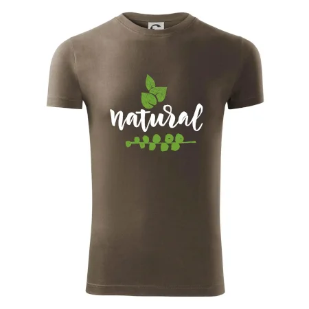 Natural - nápis v listoch