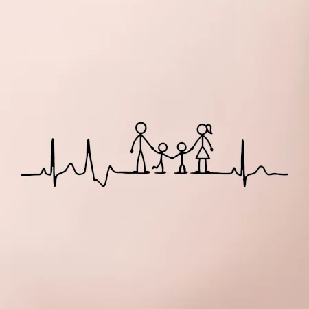 EKG rodina a dvaja chlapci