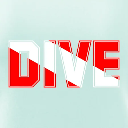 Dive nápis vlajka