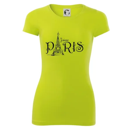 Paris nápis Eiffelovka rovný