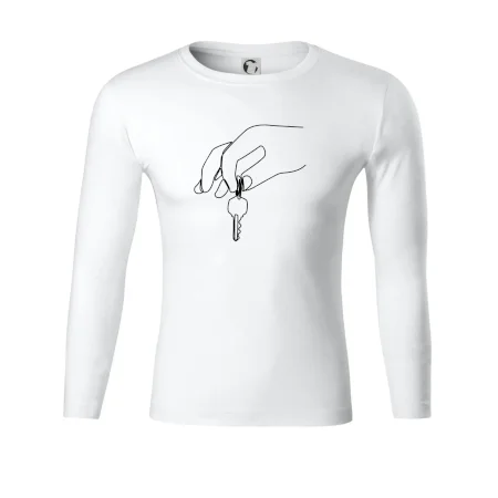 Kľúče a ruka jedným ťahom