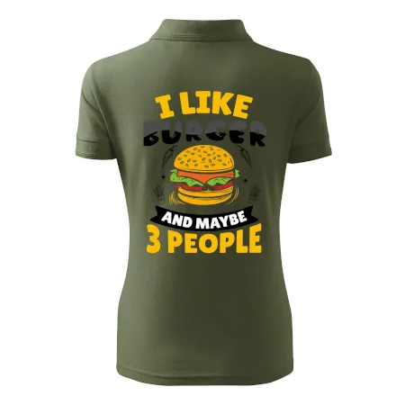 I like burger and maybe 3 people