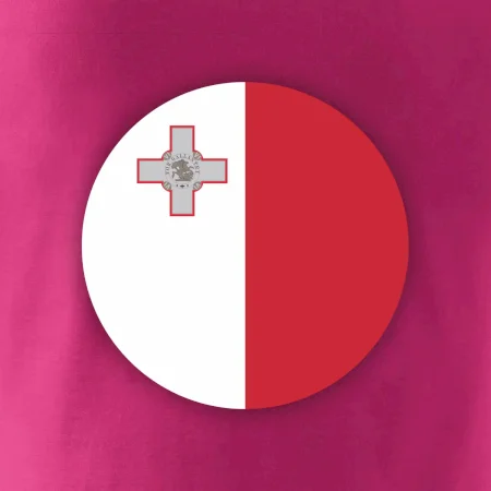 Vlajka Malta guľatá na prsník