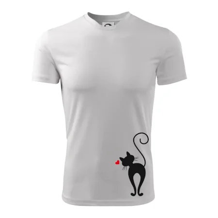 Zamilovaná mačka zozadu