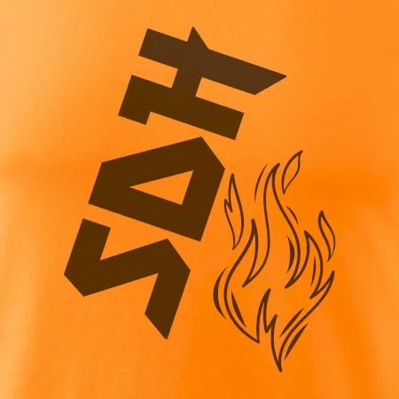 SDH nápis a plamen