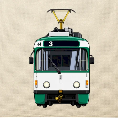T3R SLF čelo tramvaje linka 3