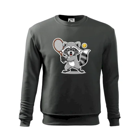 Mýval hrá tenis kreslený
