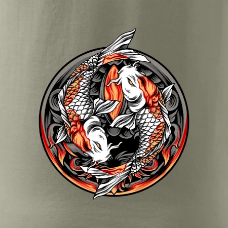 Yin & Yang Koi kapor - oranžový