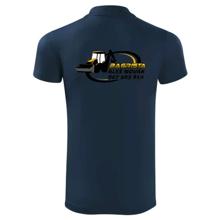 Bagrista v kruhu - vlastný nápis