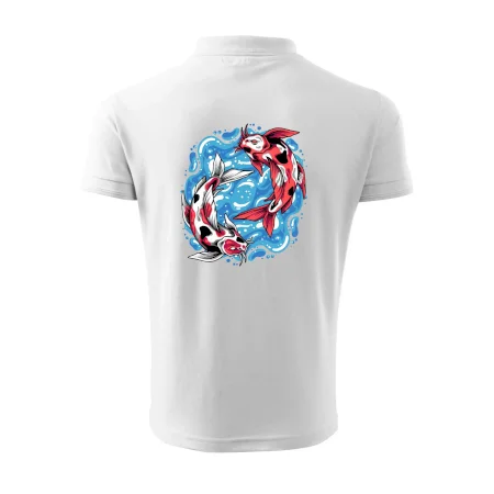 Yin & Yang Koi kapor - červený