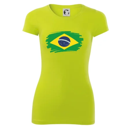 Brazília vlajka štetkou